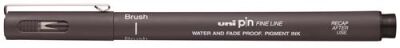 Uni Pin Br Fine Line Fırça Uçlu Kalem Koyu Gri Pınbr-200 - 1
