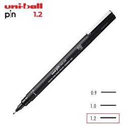 Uni Pin 1.2 Fine Line Akrilik Uçlu Kalem Siyah Pın12-200 - Uniball