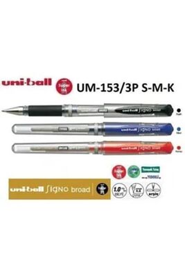 Uniball Signo Broad 1.0 İmza Kalemi 3Lü S-M-K Um-153-3P S- M-K - 1