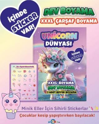 Unicorn Dünyası Boyama Kitabı - 1