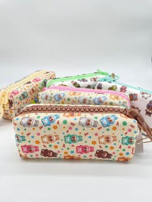 Unicus UNCS-1145 Big Zip Labubu Desenli Kanvas Kalem Çantası - 1