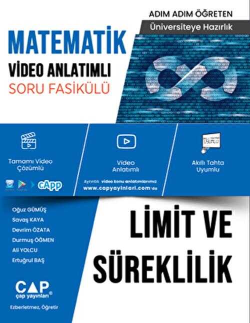 YKS TYT AYT Limit ve Süreklilik Konu Anlatımlı Soru Bankası Video Çözümlü