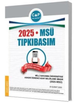 Çap Yayınları Üniversiteye Hazırlık MSÜ 2025 Tıpkı Basım - 1