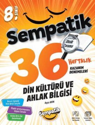 8. Sınıf Din Kültürü ve Ahlak Bilgisi 36 Haftalık Kazanım Denemeleri - 1