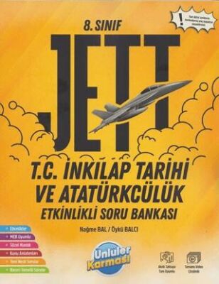 Ünlüler Karması 8. Sınıf T.C. İnkılap Tarihi ve Atatürkçülük JETT Etkinlikli Soru Bankası - 1