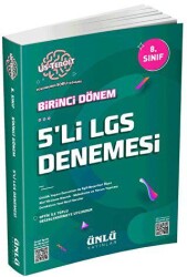 Ünlü Yayınları Us-Teroit 8. Sınıf 1. Dönem 5`li LGS Denemesi - Ünlü Yayınları
