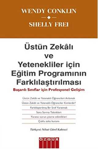 Üstün Zekalı ve Yetenekliler İçin Eğitim Programının Farklılaştırılması - Özgür Yayınları