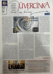 Üvercinka Dergisi Sayı: 119-120 Eylül-Ekim 2024 - Üvercinka Dergisi