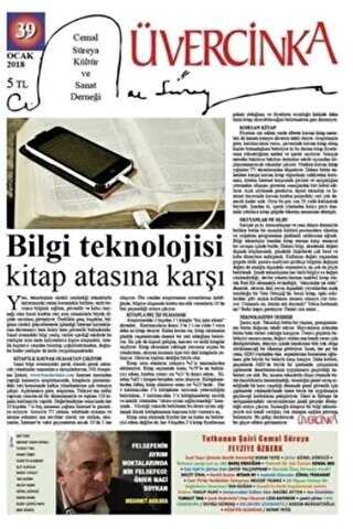 Üvercinka Dergisi Sayı: 39 Ocak 2018 - Üvercinka Dergisi