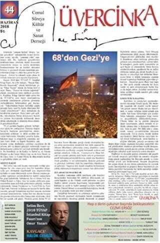 Üvercinka Dergisi Sayı: 44 Haziran 2018 - Üvercinka Dergisi