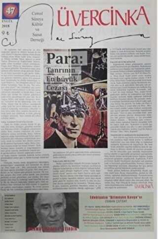 Üvercinka Dergisi Sayı: 47 Eylül 2018 - Üvercinka Dergisi