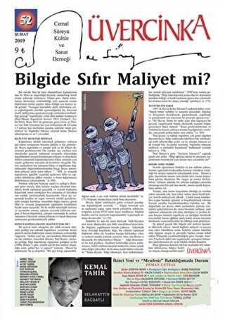 Üvercinka Dergisi Sayı: 52 Şubat 2019 - Üvercinka Dergisi