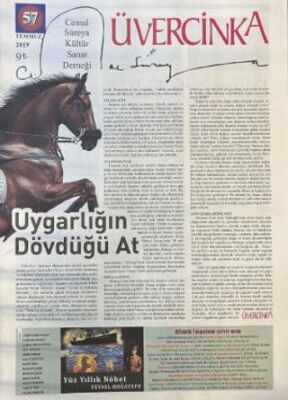 Üvercinka Dergisi Sayı: 57 Temmuz 2019 - 1