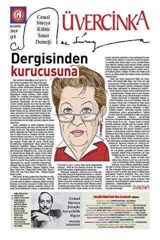 Üvercinka Dergisi Sayı: 61 Kasım 2019 - Üvercinka Dergisi