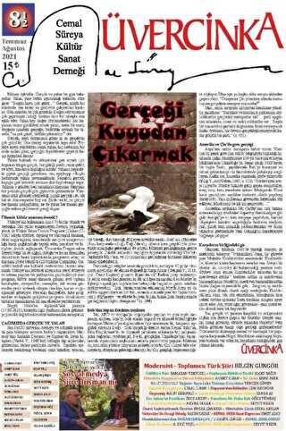 Üvercinka Dergisi Sayı: 81-82 Temmuz - Ağustos 2021 - Üvercinka Dergisi