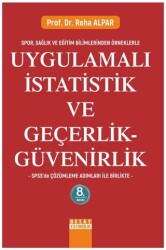 Uygulamalı İstatistik ve Geçerlik - Güvenirlik - Detay Yayıncılık