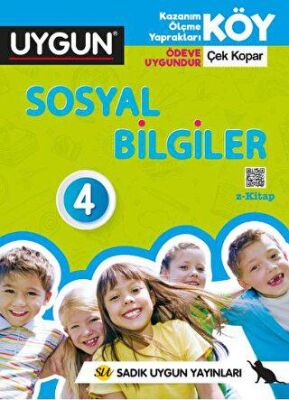 Sadık Uygun Yayınları 4. Sınıf KÖY Sosyal Bilgiler Çek Kopar Test - 1