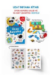 Uzay Boyama Kitabı - Oyun Hamuru, Oyuncak ve Çıkartma Hediyeli - Bigkids Yayınları
