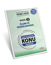 Uzman ve Başöğretmen Modül 2 Ölçme ve Değerlendirme Özet ve Öğretici Konu Fasikülü - Editör Yayınevi