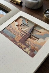 Vagonlife 3D Galata Köprüsü Temalı Defter - 2