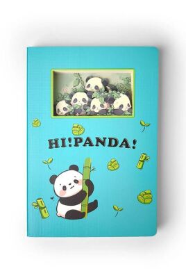 Vagonlife 3D Hi Panda Temalı Defter - 1