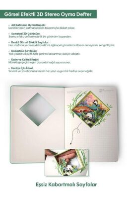 Vagonlife 3D Panda Temalı Defter - 3