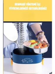 Vagonlife Bl50251-2 1200 Ml 3 Bölmeli Paslanmaz Çelik Lunch Box-2 - 3