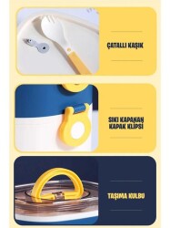 Vagonlife Bl50251-2 1200 Ml 3 Bölmeli Paslanmaz Çelik Lunch Box-2 - 4