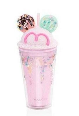 Vagonlife VGN040 450 ML Desenli Pipetli Bardak - Mor - 1