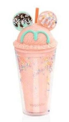 Vagonlife VGN040 450 ML Desenli Pipetli Bardak - Turuncu - 1