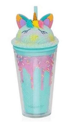 Vagonlife VGN041 450 ML Desenli Pipetli Bardak - Yeşil - 1