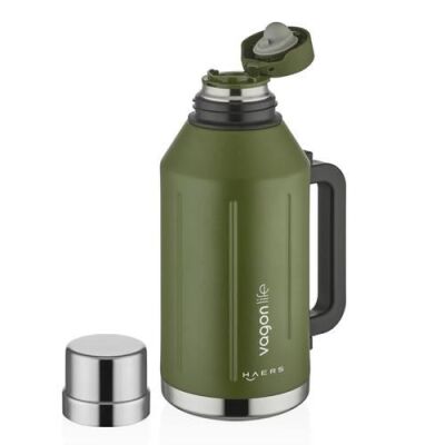 Vagonlife VGN1004 1200 ML Çelik Termos Yeşil - 2
