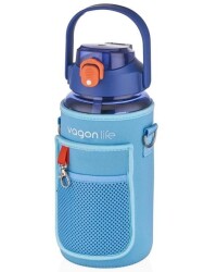 Vagonlife Vgn2115 Pipetli Kılıflı Matara 1500 Ml.- Mavi - Vagonlife