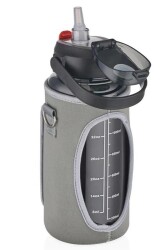 Vagonlife Vgn2115 Pipetli Kılıflı Matara 1500 Ml.- Siyah - 2