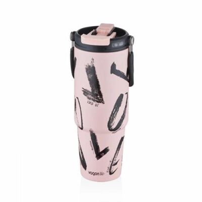 Vagonlife Vgn8137 900 Ml. Çelik Matara - Krem - 1