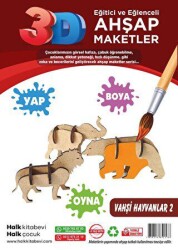 Vahşi Hayvanlar 2 Ahşap Maket - Halk Kitabevi