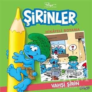 Vahşi Şirin Hikayeli Boyama - Şirinler - Pogo Çocuk