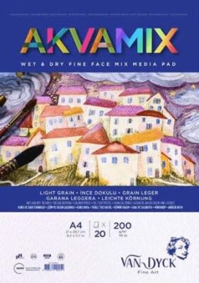 Van Dyck Akvamıx Wet & Dry A4 Üstten Spiralli Mıcroperforeli 20 Yaprak - 1