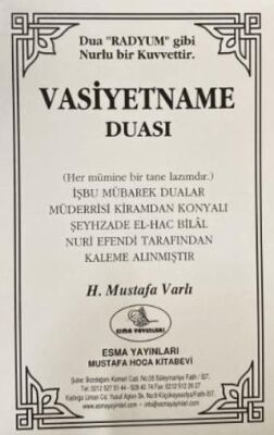 Vasiyetname Duası - 1