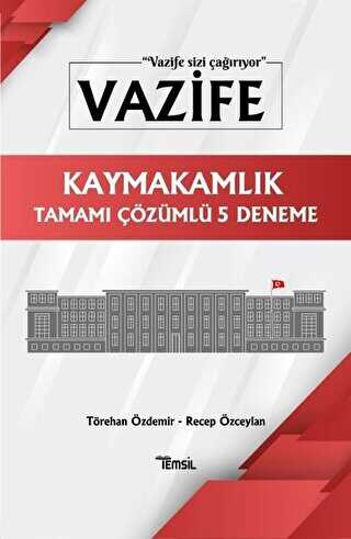 Temsil Kitap Vazife Kaymakamlık Tamamı Çözümlü 5 Deneme - Temsil Kitap