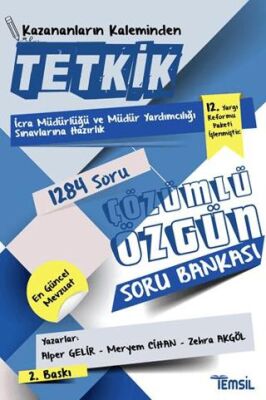 Tetkik İcra Müdürlüğü ve Müdür Yardımcılığı Sınavlarına Hazırlık Çözümlü Soru Bankası kapağı