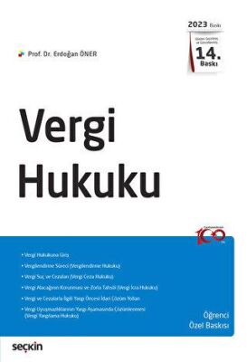 Vergi Hukuku - Öğrenci Özel Baskısı - 1