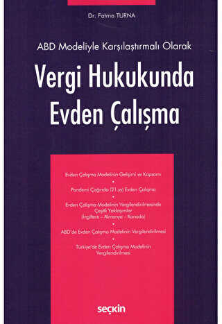 Vergi Hukukunda Evden Çalışma - Seçkin Yayıncılık