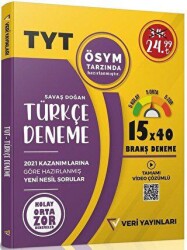 Veri Yayınları TYT Türkçe 15x40 Branş Denemeleri - Veri Yayınları