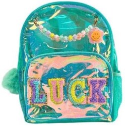 Vest Nakış Sırt Çantası Şeffaf Turkuaz - Ceren