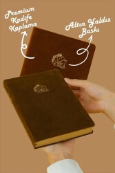 Victoria Journals 124-1630 Bujo Kraft Defter Süet A5 96 yaprak 150 gr Kraft kağıt Noktalı Kahverengi - Victoria Journals