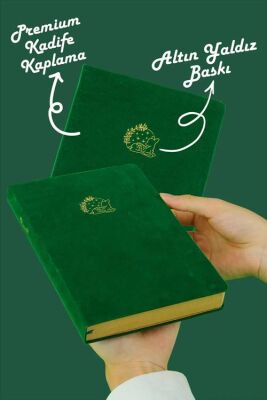 Victoria Journals 124-1632 Bujo Kraft Defter Süet A5 96 yaprak 150 gr Kraft kağıt Noktalı Yeşil - 1