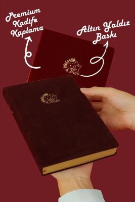 Victoria Journals 124-1633 Bujo Kraft Defter Süet A5 96 yaprak 150 gr Kraft kağıt Noktalı Bordo - 1