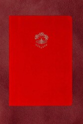 Victoria Journals 124-1642 Bujo Defter Süet A5 96 yaprak 160 gr Beyaz kağıt Cepli Çizgili Kırmızı - 2