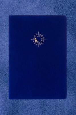 Victoria Journals 124-1643 Bujo Defter Süet A5 96 yaprak 160 gr Beyaz kağıt Cepli Çizgili Mavi - 2